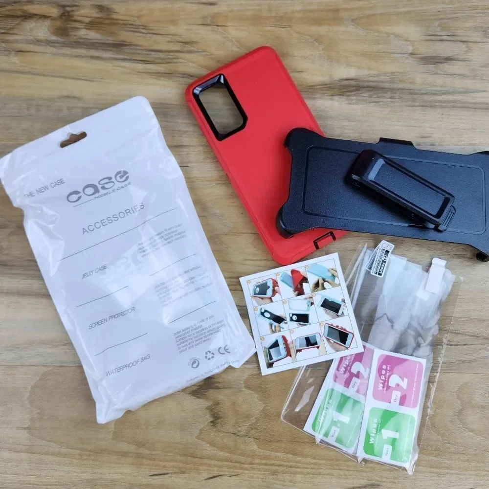 🔹️🔺️NIB Red RubCase w/Belt Clip For Samsung Galaxy Fe 5G